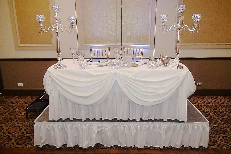 Allegra Banquets Wedding Sweetheart Table