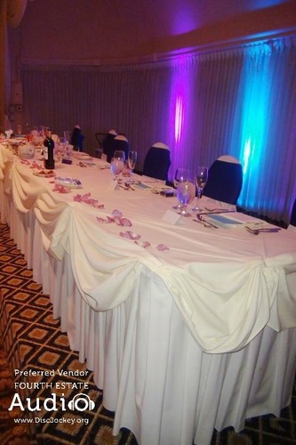Carlisle Banquets Head Table Side