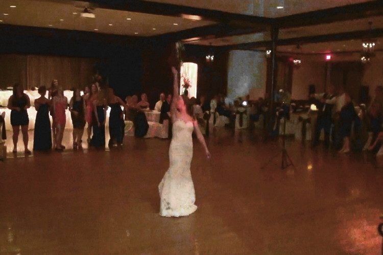 Chevy Chase Country Club Bouquet Toss