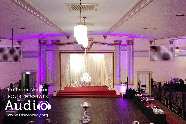 Chicago Uplighting by Fourth Estate Audio at Stan Mansion