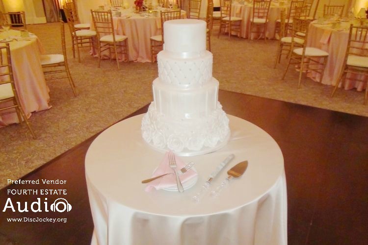 Crystal Ballroom Wedding Cake