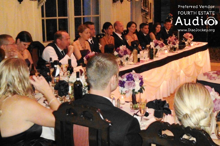 Royal Fox Country Club Wedding Party Head Table