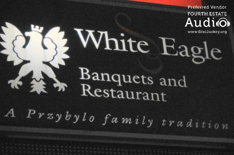 White Eagle Banquets Sign