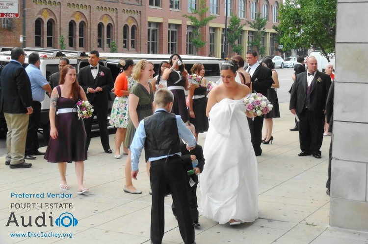 Chicago History Museum Wedding Party Arrival