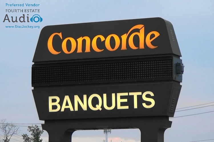 Concorde Banquets Sign