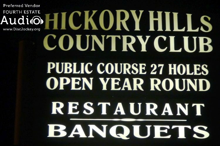 Hickory Hills Country Club Sign