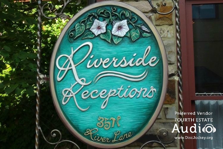 Riverside Receptions Sign