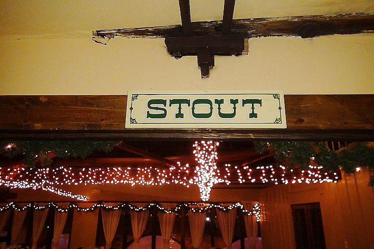 Two Brothers Roundhouse Stout Room Sign