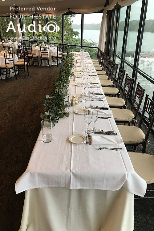 Riverside Receptions Bridal Party Table